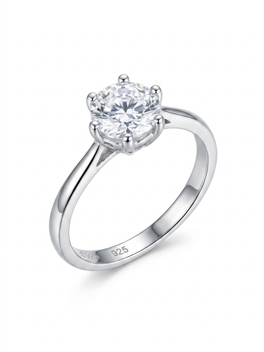 Tiffany-Style 925 Sterling Silver Ring