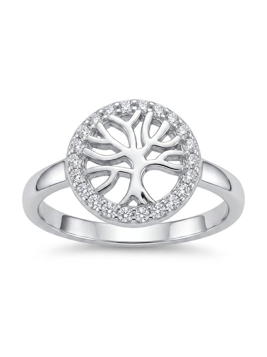 Tree of Life Sterling Silver Ring