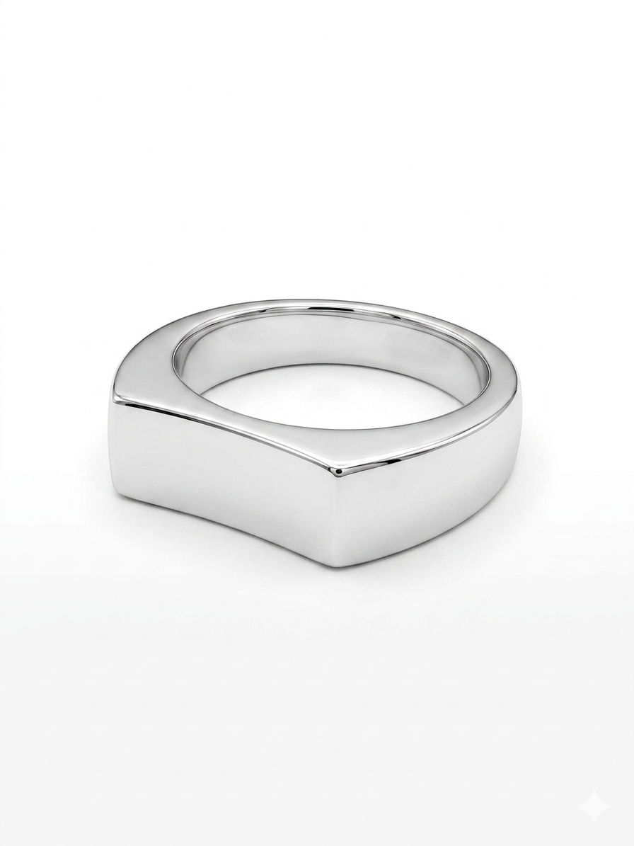 Wedge 925 Sterling Silver Ring