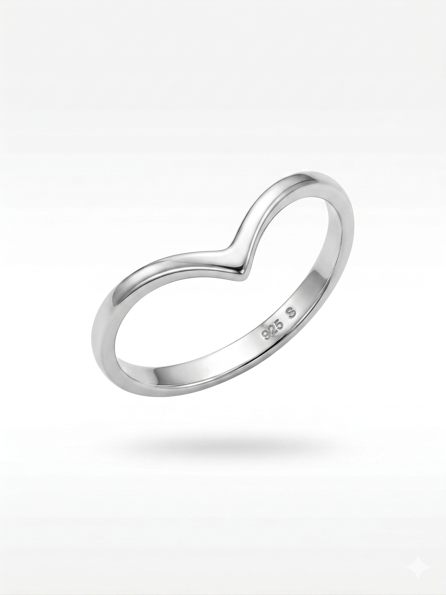 Wish Bone 925 Sterling Silver Ring