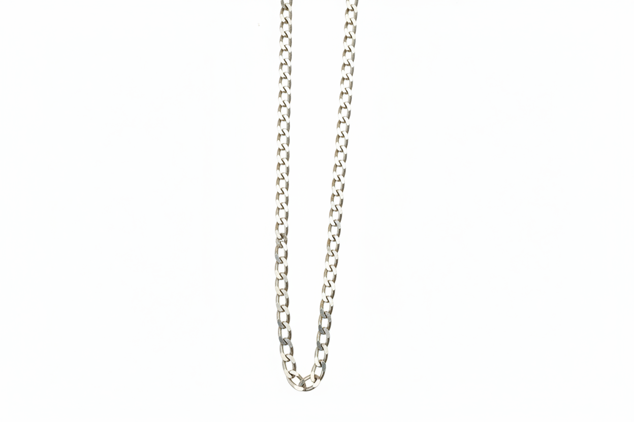 Curb Diamond Cut Necklace 3