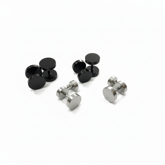 Flat Back - Black & Silver Hero