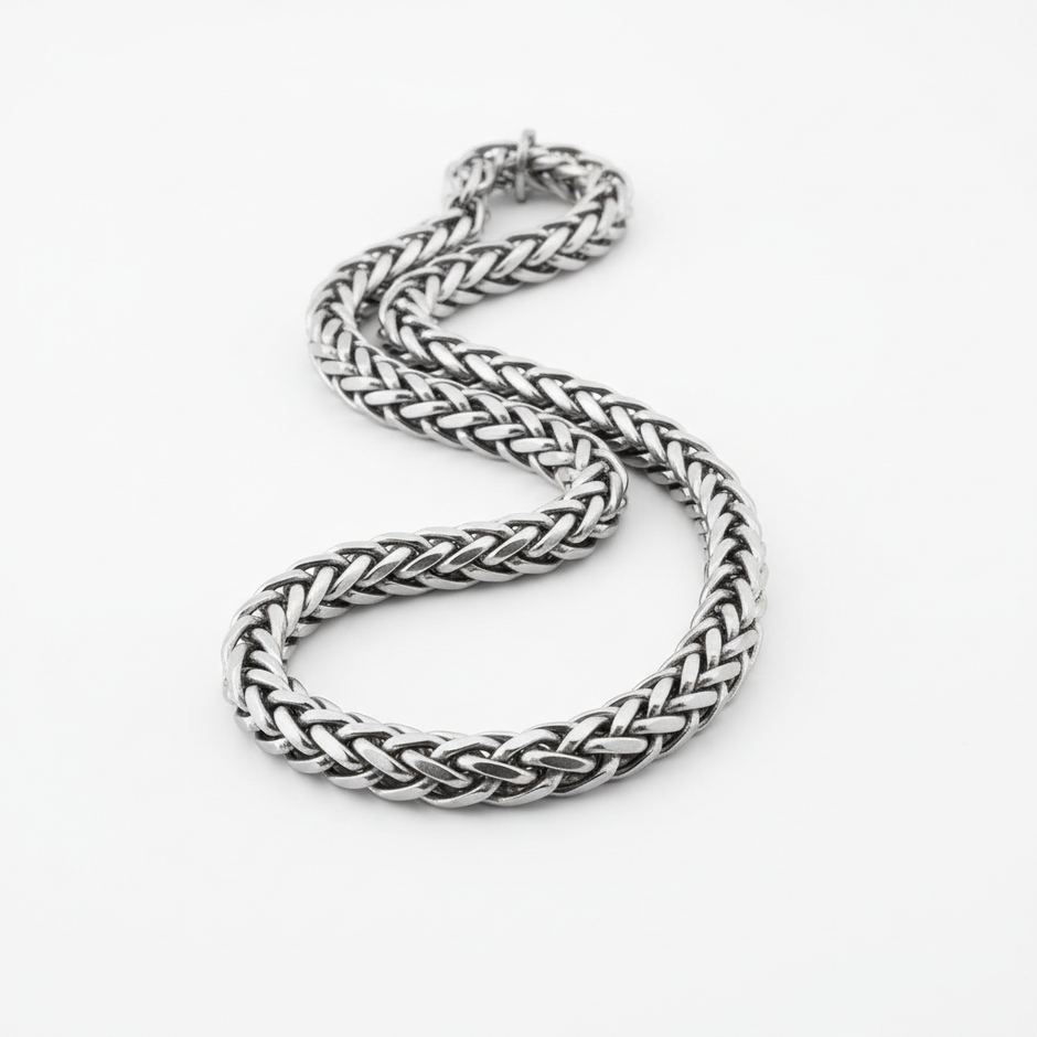 Heavy Wheat Chain Necklace