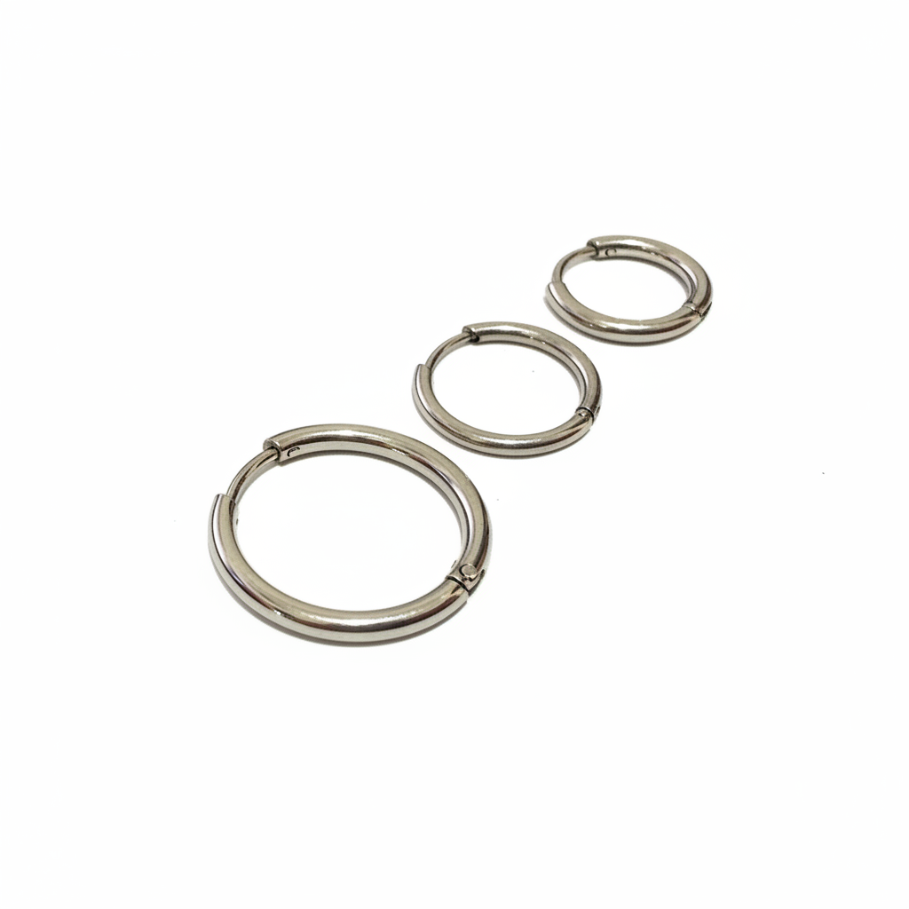 Hoop Earrings 2mm - Single Pair 2