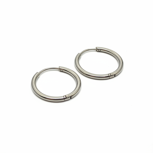 Hoop Earrings 2mm - Single Pair 2