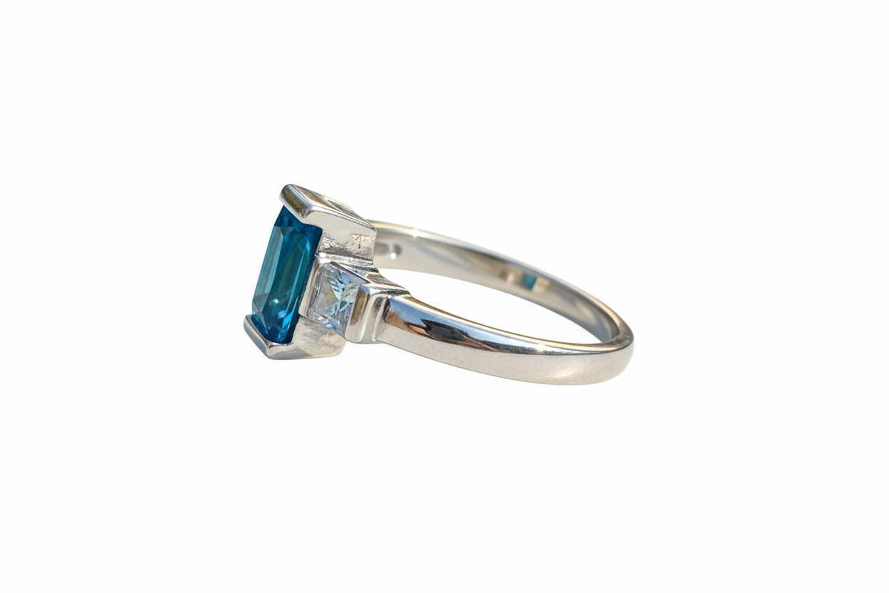925 Sterling Silver Tourmaline Ring