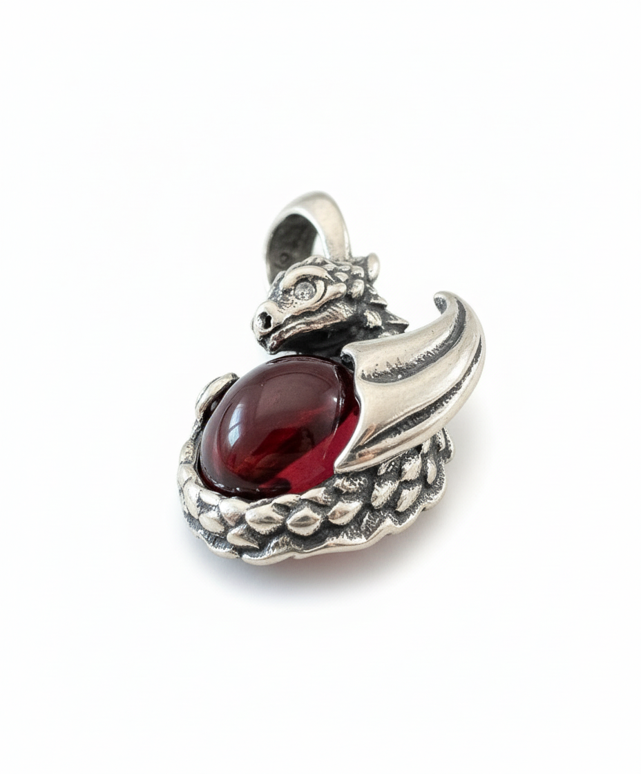 Dragon Pendant Sterling Silver