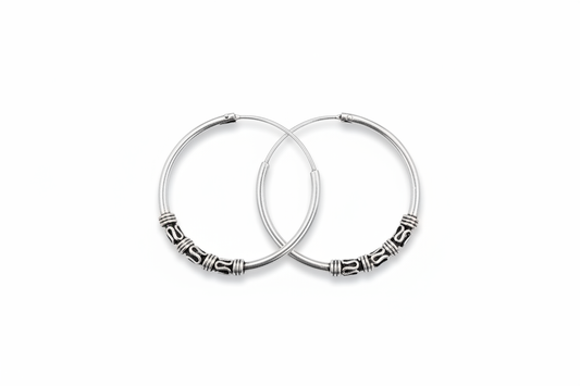 Hook Knot Sleepers Sterling Silver Earrings