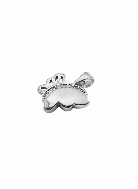 Bee Cubic Pendant Sterling Silver