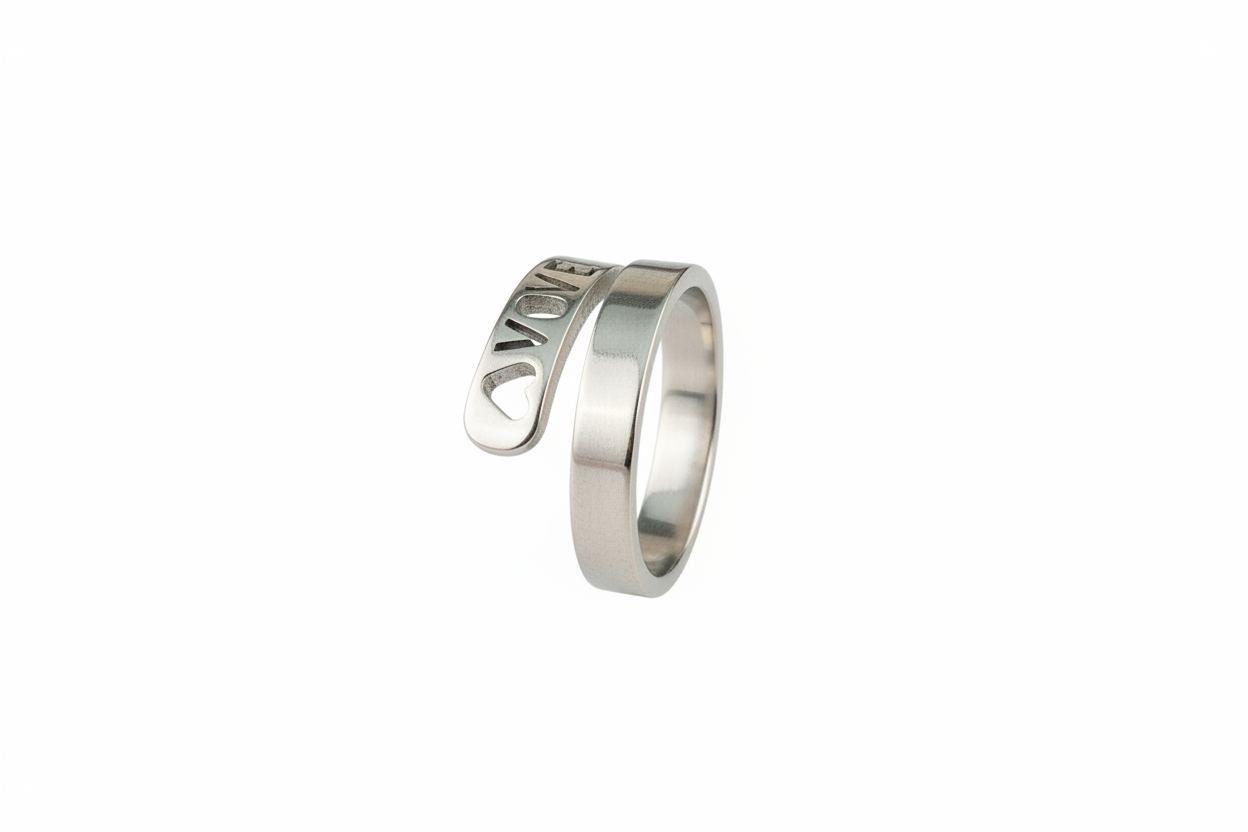 Love adjustable Stainless Steel Ring