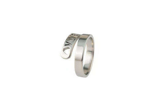 Love adjustable Stainless Steel Ring