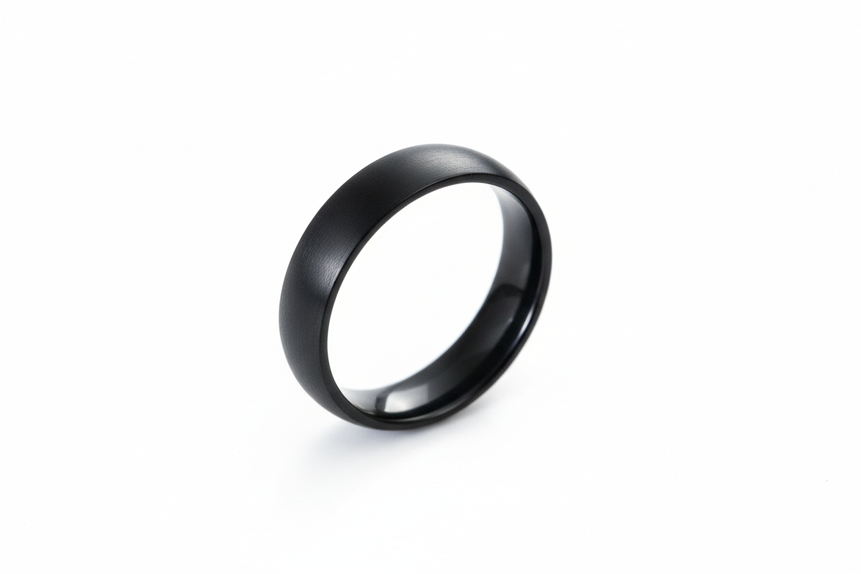Black Stainless Steel Ring