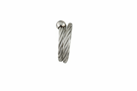 Twistet wire adjustable Stainless Steel Ring