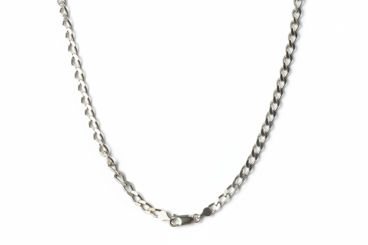 Curb Diamond Cut Necklace