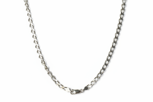 Curb Diamond Cut Necklace