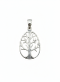 Load image into Gallery viewer, Tree Of Life Egg Shaped Pendant Sterling Silver
