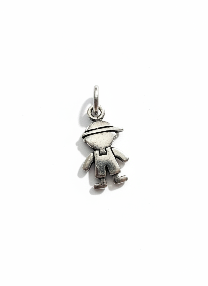 Boy Pendant Sterling Silver