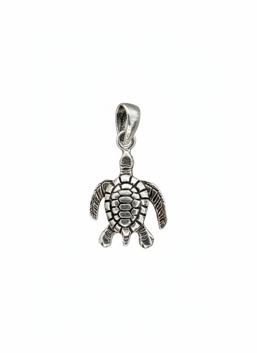 Tortoise Pendant Sterling Silver