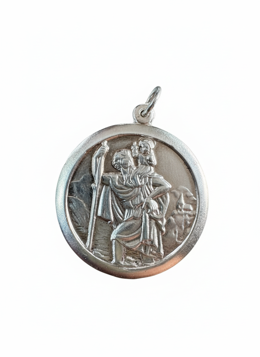 Saint Christopher Sterling Silver Pendant