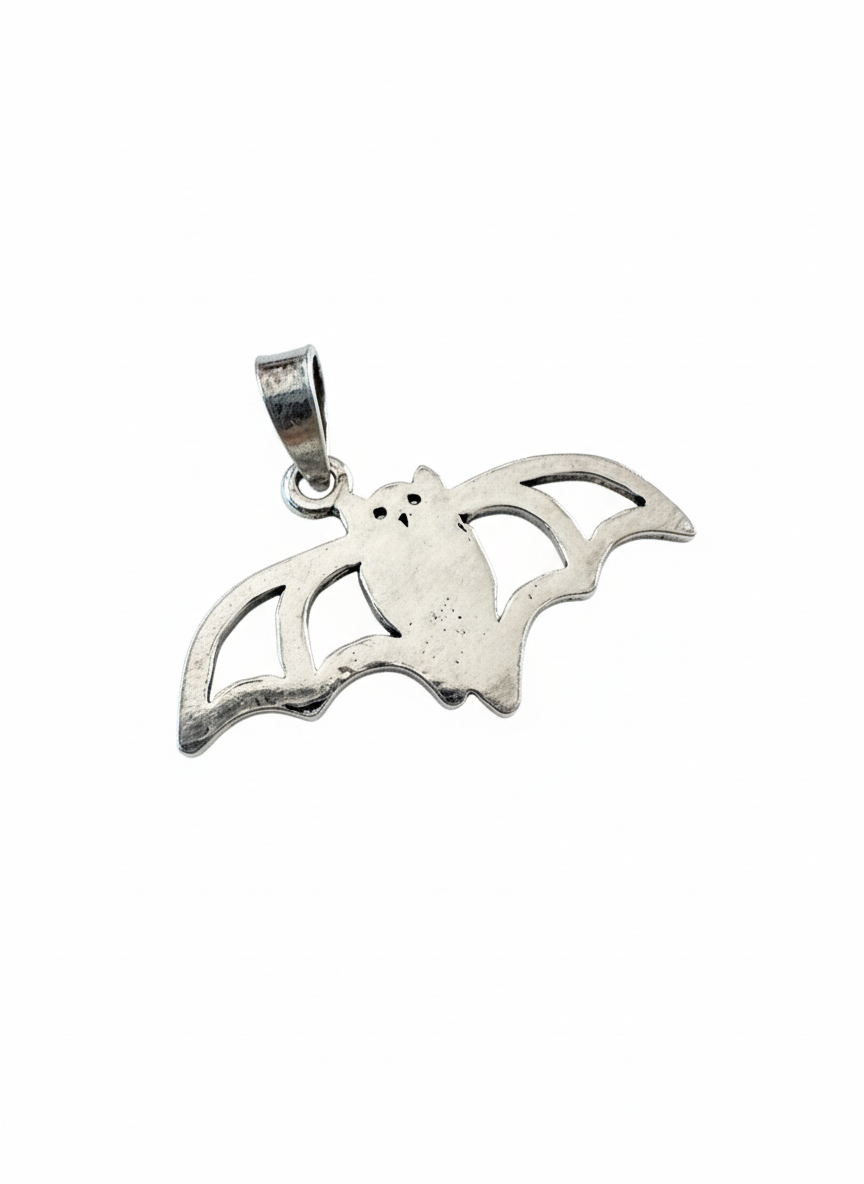 Bat Pendant Sterling Silver