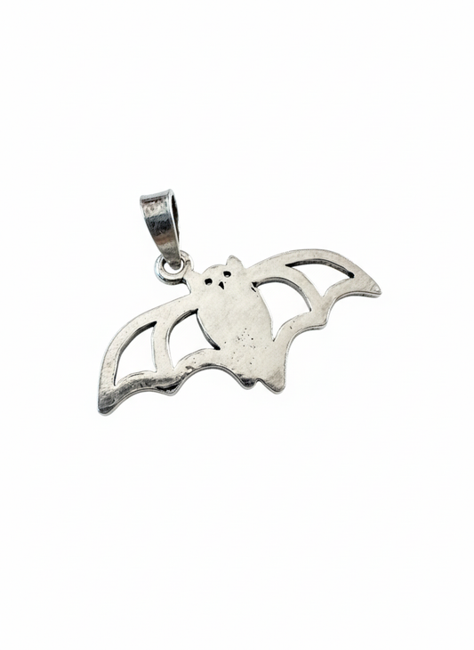 Bat Pendant Sterling Silver