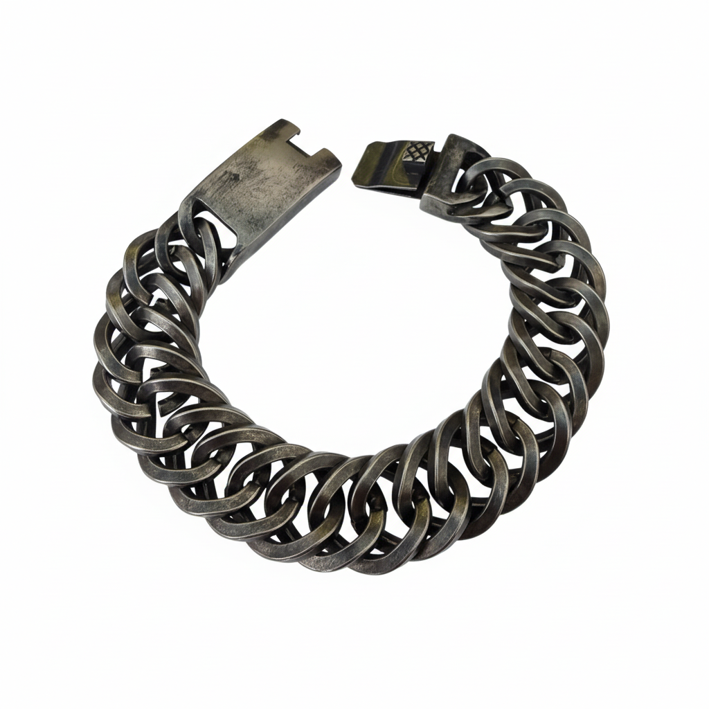 Double Curb Link Bracelet
