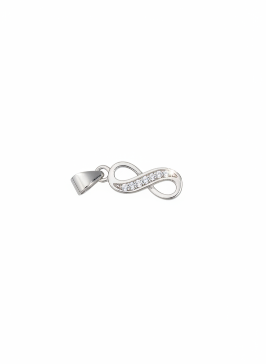 Infinity Cubic Pendant Sterling Silver