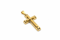 Load image into Gallery viewer, Gold Tri-Layer Layered Latin Cross

