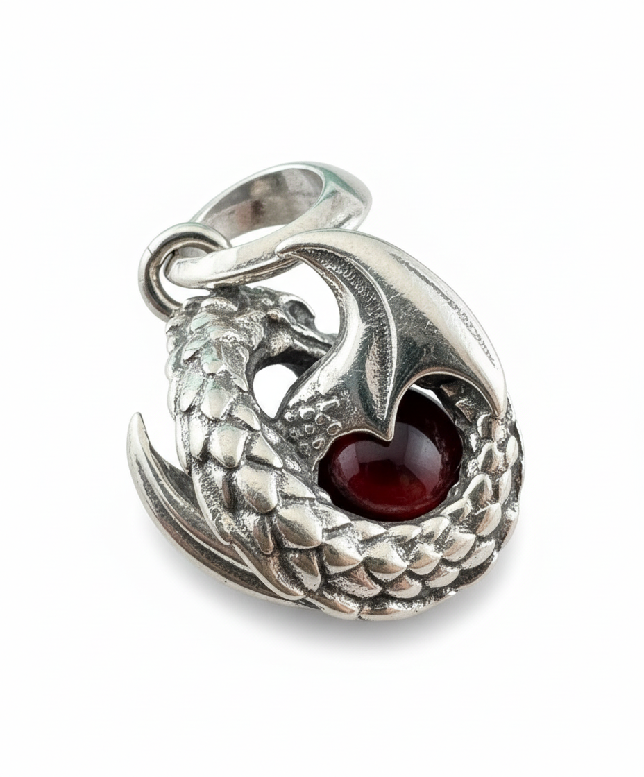 Dragon Pendant Sterling Silver