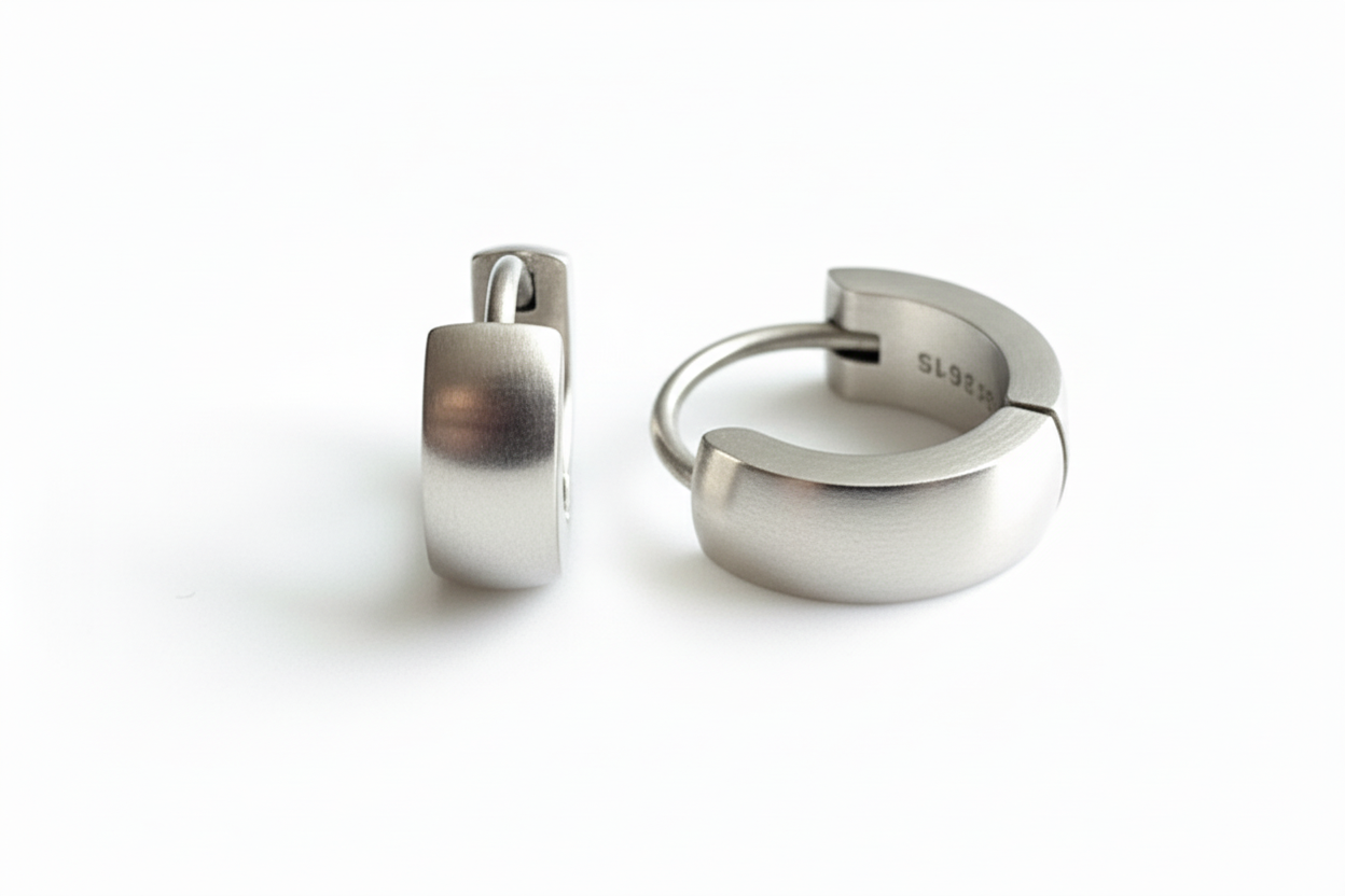 Curved Huggie Earrings