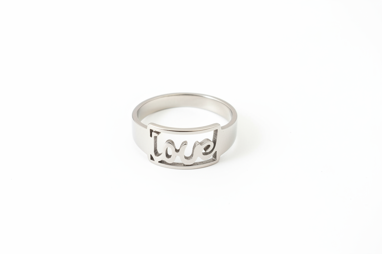 Love Stainless Steel Ring