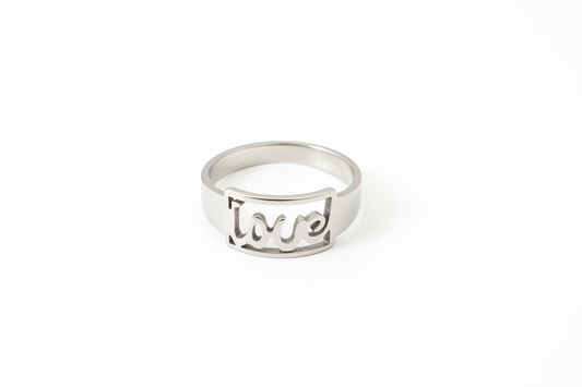 Love Stainless Steel Ring