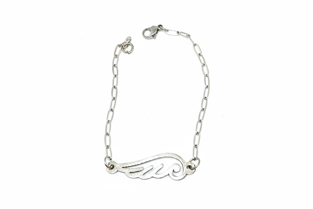 Angel Wing Pendant Bracelet