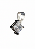 Load image into Gallery viewer, Square Cubic Zirconia Sterling Silver Pendant
