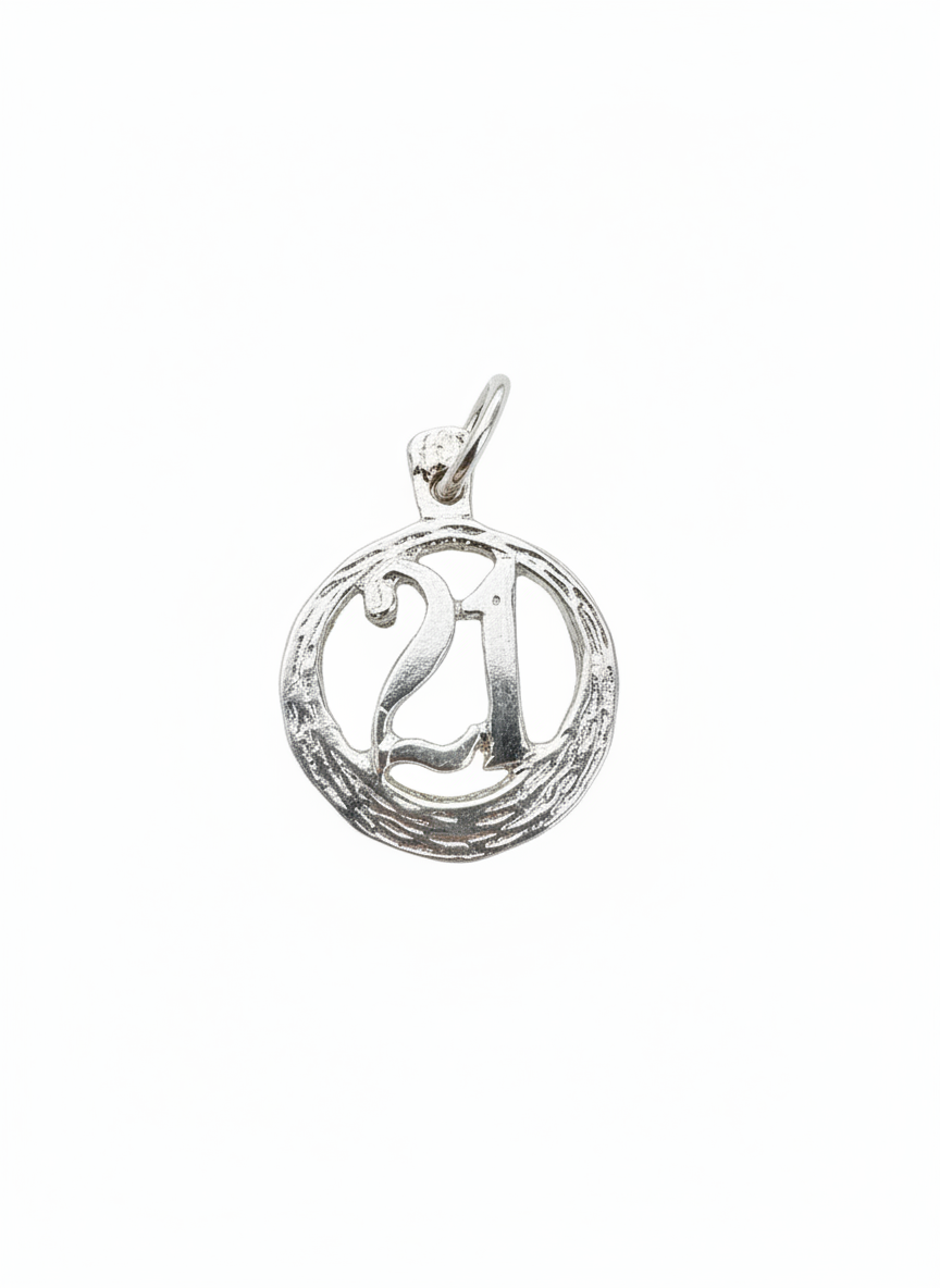 21 Year Celebration Pendant Sterling Silver