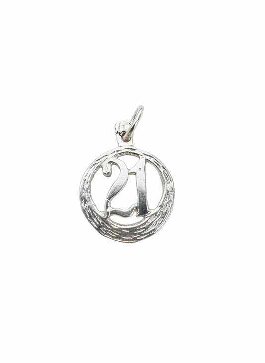 21 Year Celebration Pendant Sterling Silver