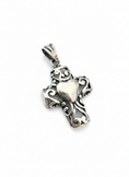 Load image into Gallery viewer, Vintage Heart Cross Pendant Sterling Silver
