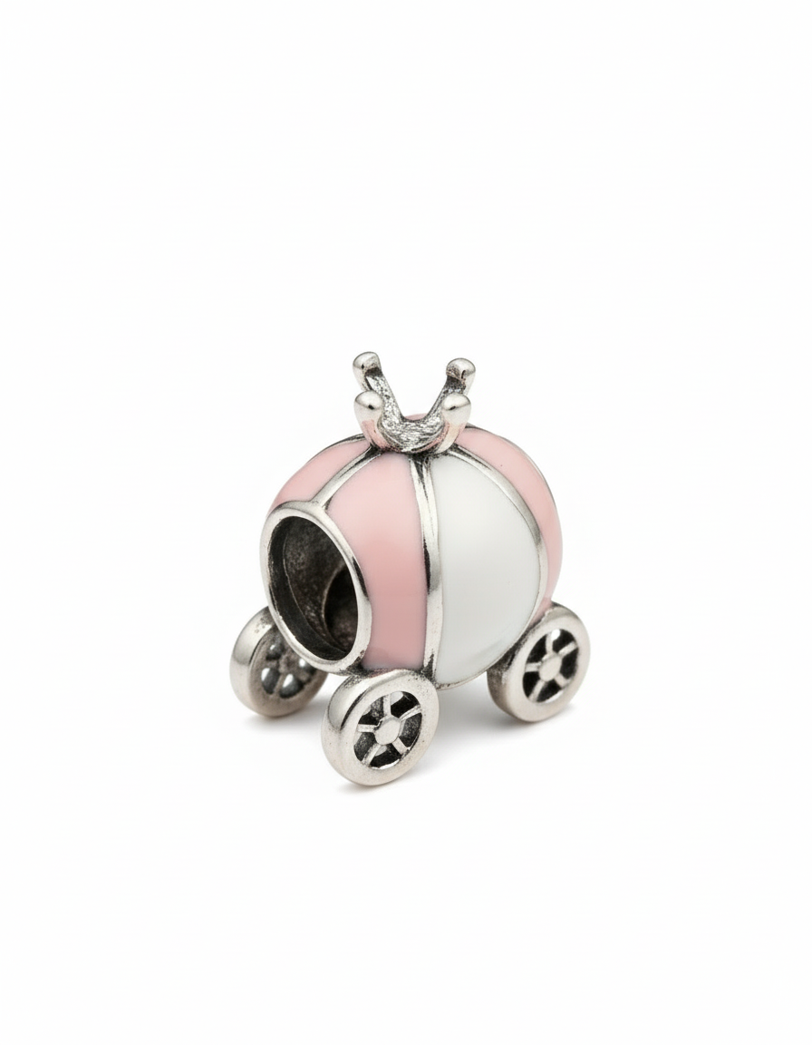 Pandora Compatible Wagon Pendant Sterling Silver