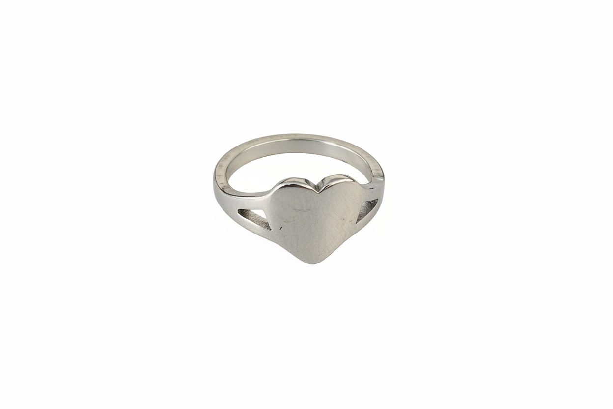 Signat Heart Stainless Steel Ring