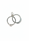 Load image into Gallery viewer, Tiny Double Ring Sterling Silver Pendant
