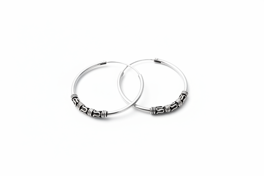 Hook Knot Sleepers Sterling Silver Earrings