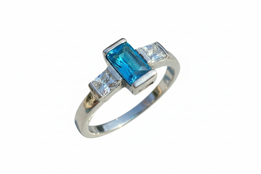 925 Sterling Silver Tourmaline Ring