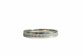 Load image into Gallery viewer, 925 Sterling Silver band with 17 inlay Cubic Zirconia stones
