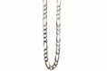 Load image into Gallery viewer, Flat Curb Figaro Link Silver Necklace
