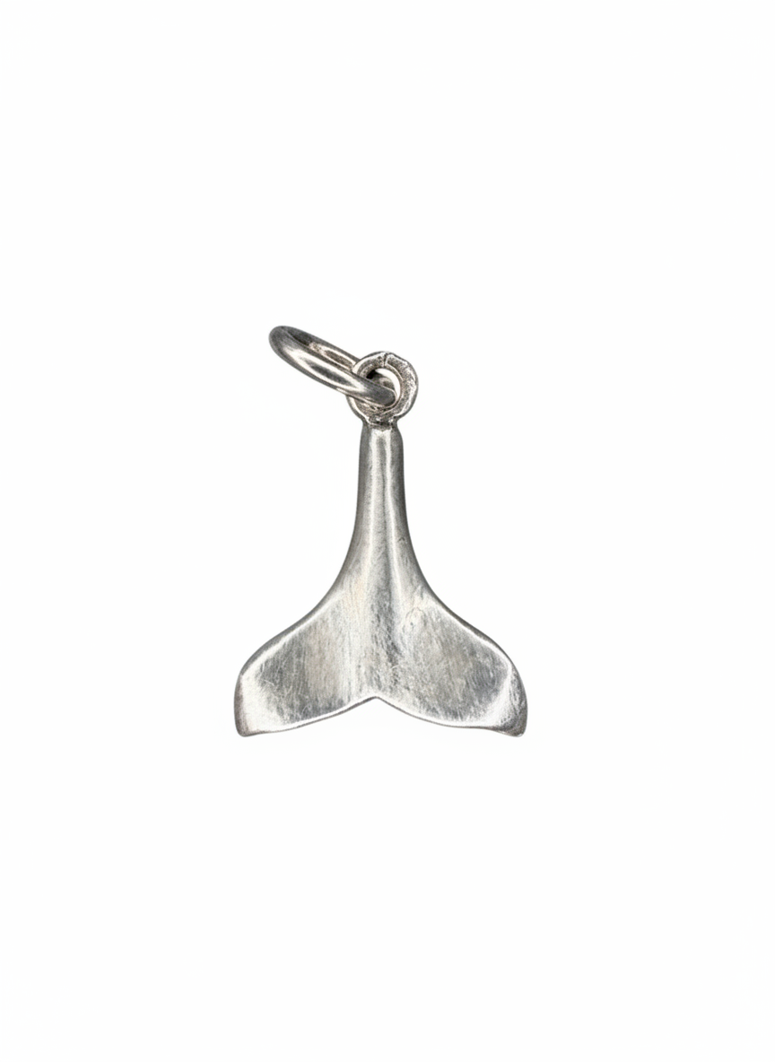 Whale Tail Pendant Sterling Silver