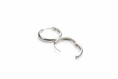 Load image into Gallery viewer, Pair of silver hoop earrings 
