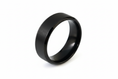 Load image into Gallery viewer, 7.75mm Black Stainless Steel Ring
