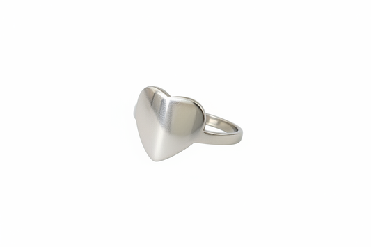 Signat Heart Stainless Steel Ring