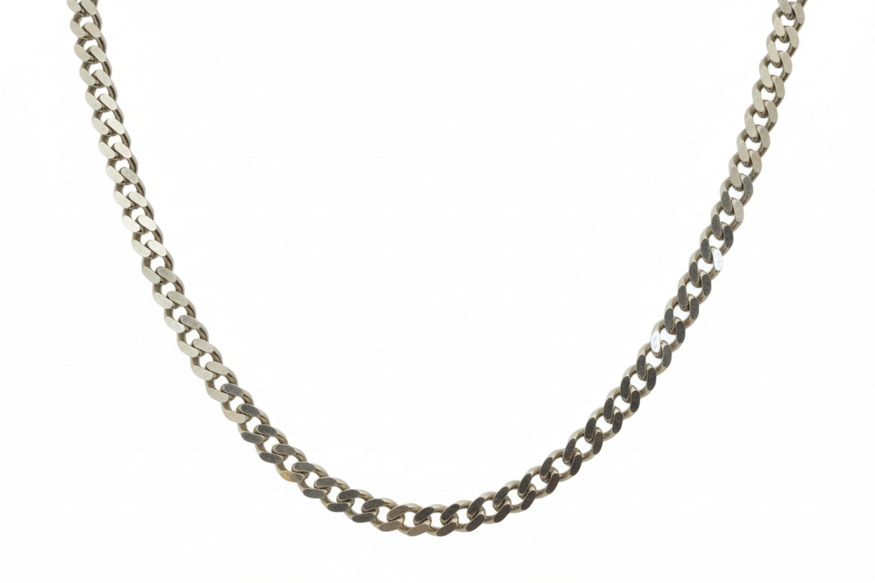 Cuban Link Silver Necklace