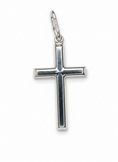 Load image into Gallery viewer, Italy Round Cross Pendant Sterling Silver
